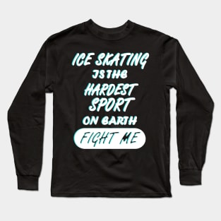 figure skating ice skating ice skates ice sports Long Sleeve T-Shirt